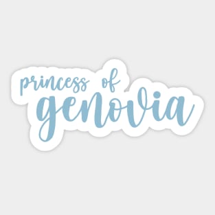 Princess of Genovia Sticker